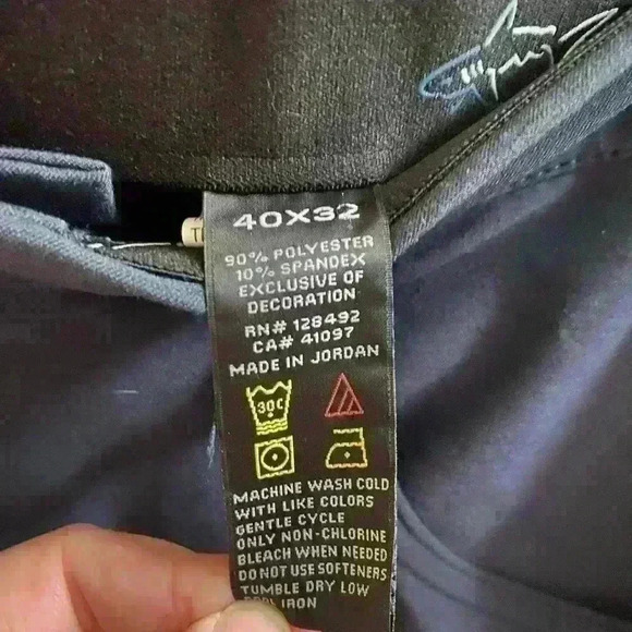 Greg Norman Men’s Straight Leg Navy Golf Slacks Size 40x32 Moisture Wicking - Picture 3 of 10